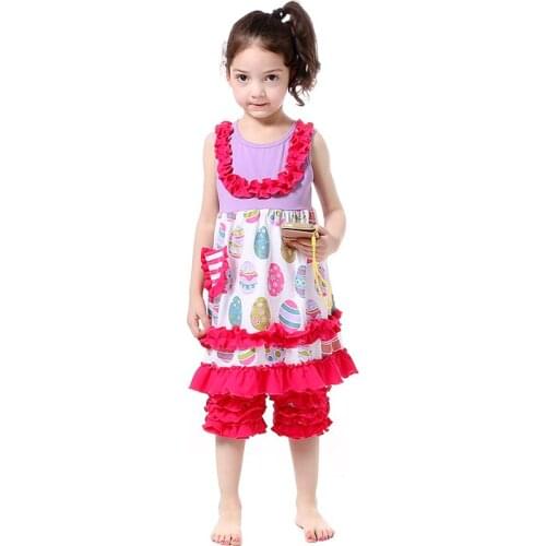 2018 Hot Fashion Baby Clothing Set Summer Girls Clothing Spring Toddler Clothes Festivals Birthday Gift Boutique Fall Outfit