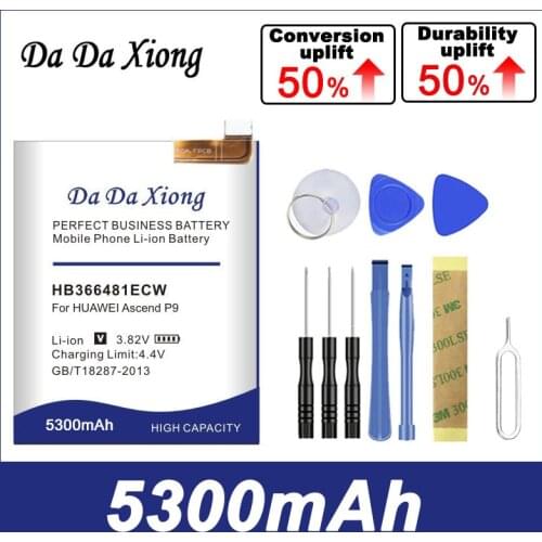 4850mAh HB366481ECW Battery for Huawei Ascend P9 Lite G9 honor 8 honor 5C EVA-L09 8 lite y6 II DL00 P10 Lite WAS-L03T LX2J Phone