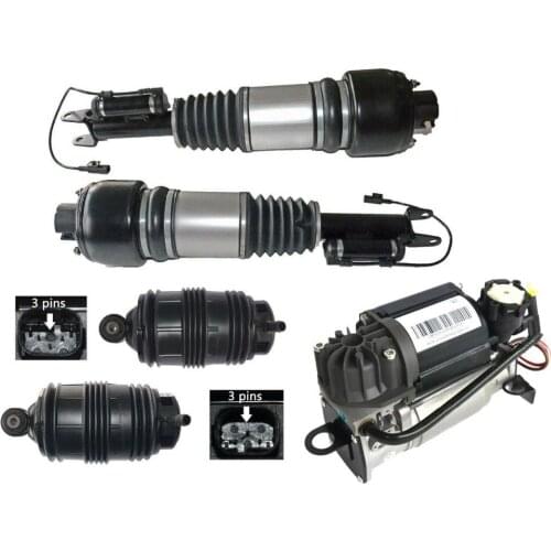 AP03 5pcs Front Air Struts + Rear Air Springs + Pump For Mercedes W211 E320 E350 E500 2203200104 2113209413 2113209313