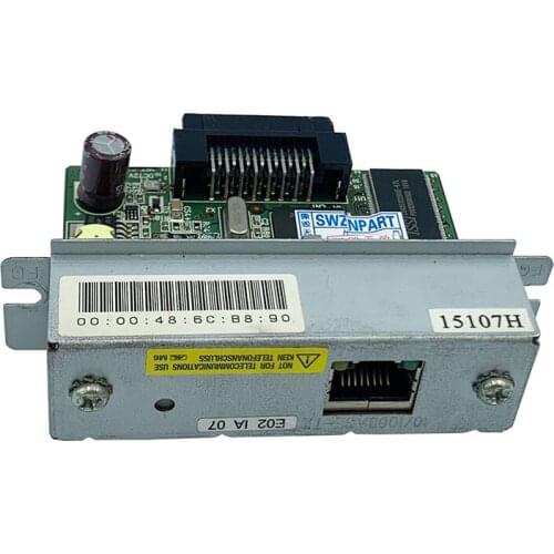 Free shipping UB-E02 UB-E03 Ethernet Interface board Original 90% new for Epson TM-U220 T88IV UB-E04 for U220 288 210 T88III T90