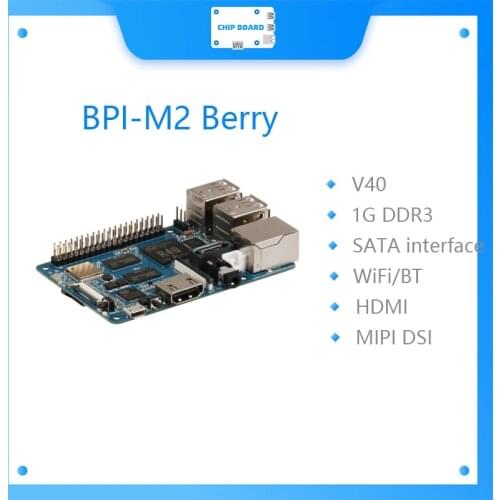 Banana pi BPI-M2 Berry Quad Core cortex A7 allwinner V40 CPU 1G DDR same size as raspberry pi 3