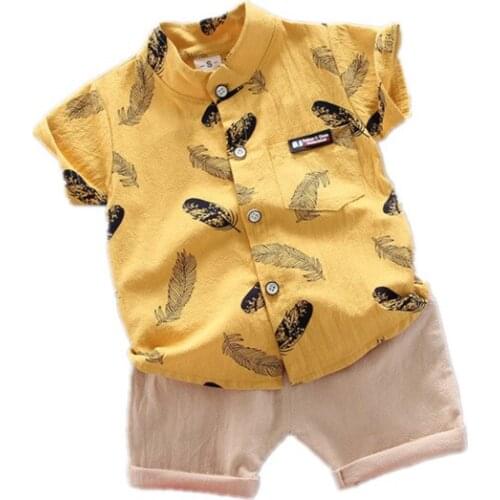 Children Cotton Out New Summer Clothes Baby Boy Cartoon Printed T Shirts Shorts 2Pcs/sets Infant Kids Fashion Toddler Tracksuits