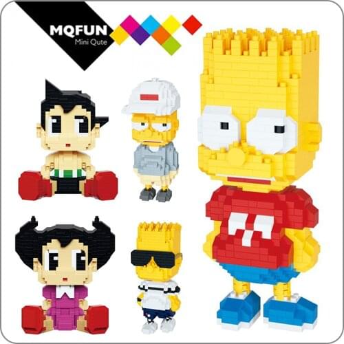 WL Cartoon small particle building blocks bricks childrens educational toys creative show DIY action figures for children gifts