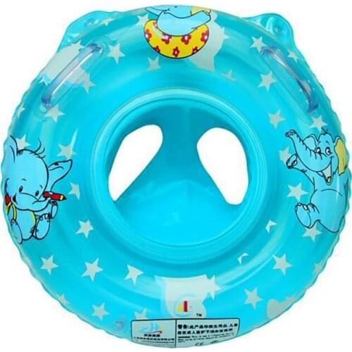 Baby Swim Float Swim Circle Seat Float Swimming Rings Baby Pool Water Toys Safety Baby Inflatable Double Handle Swim Circle Seat