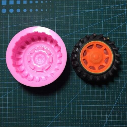 Fondant Round Tire Silicone Soap Mold for Fondant Cake Decoration Mold Sugarcraft Mold Aroma Stone Moulds Silicone Rubber