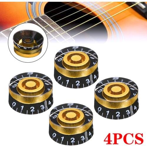 4Pcs/set Guitar Volume Button Cap Control Knobs Speed Volume Tone Control Knobs For Gibson Les Paul Electric Guitar Parts