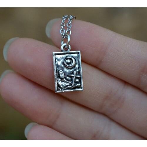Gothic Tombstone Cross Protection Prayer Pendant Necklace Amulet God Protection Jewelry
