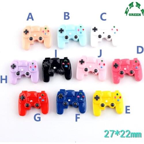 Game Pad Cabochons Flatback cute Resin Charms for phone cases 10pcs Resin Cabochon for DIY Accessories Embellishment