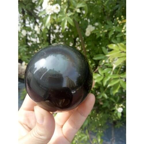 Beautiful natural stones and minerals rainbow obsidian stone Sphere reiki healing Ball for home and office decoration