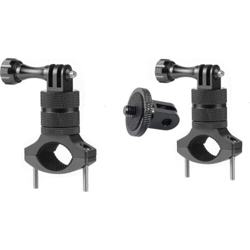 Bicycle Motorcycle Handlebar Aluminum Alloy Clamp Holder Mount for GoPro Hero 5/4/3+/3/2/1 for GoPro Accessory