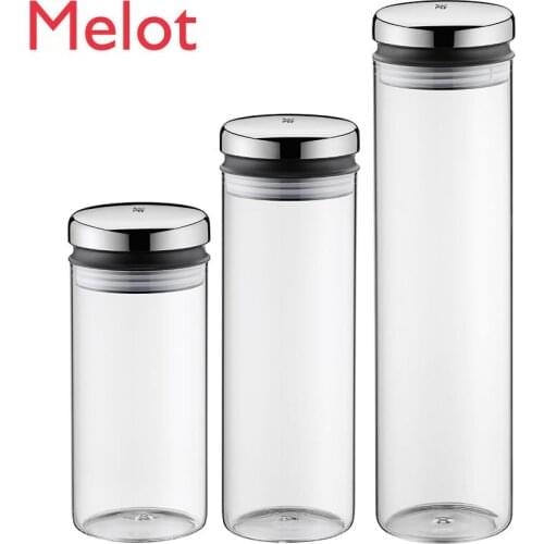 Stainless Steel Cover Coffee Milk Powder Beans Glass Moisture-Proof Sealed Jar Sealed Bottle Sealed Box