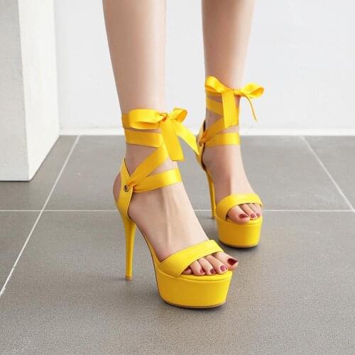 Summer Sandals Women Sexy Gladiator Sandals Cross Strap Peep Toe Shoes Women heel High Heels