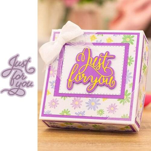 Word just-for-you Metal Cutting Dies for Scrapbooking and Card Making Paper Craft 2019 New die cuts