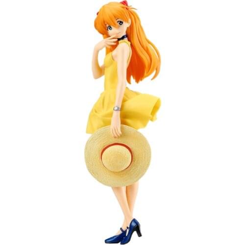 Pre-Sale Evangelion Asuka Langley Soryu Dress 23Cm Cute Sweet Cartoon Character Model Anime Figurine Collectible Pvc Model Toys
