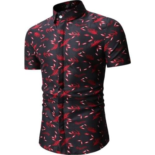 Mens Casual Shirt Short Sleeve Mens Hawaiian Shirt Mens Printed Short Sleeve Shirt Mens Shirt Top Shirts Men Dress