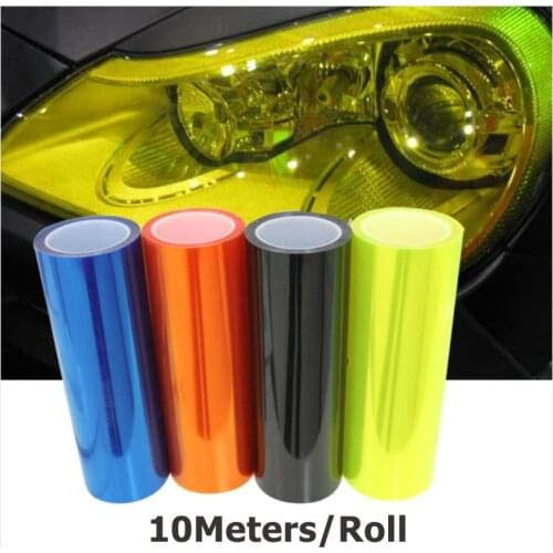 10m/Roll x30Cm Auto Car Sticker Smoke Fog Light HeadLight Taillight Tint Vinyl Film Sheet All Colors Available Car Decoration