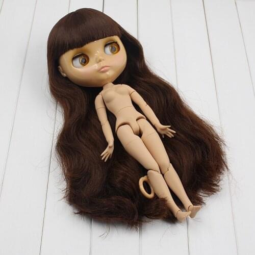 Nude joint body blyth Doll tan skin KSM 0009 Factory doll Suitable For DIY Change BJD Toy For Girls