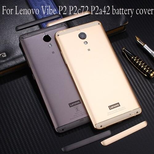 Official Original Metal Cover Case for Lenovo Vibe P2 P2c72 P2a42 Back Battery Cover Housing Replacement Parts