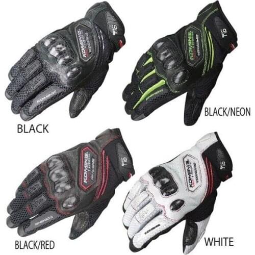 KOMINE GK-167 Carbon Fiber Mesh Glove Motorcycle ATV Bike Off-road Motocross Gloves