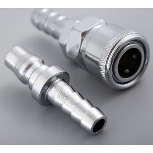 2Pcs 10mm Hose Pneumatic Fittings Air Line Hose Compressor Connector Quick Release Coupler Air Line Fittings Pneumatic Parts