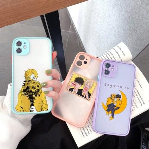 ZUIDID Banana Fish CLear Phone Case For iPhone X 12 11 Pro XS MAX SE 20 XR 8 7 6Plus Cartoon Japan Anime Hard Matte Cover Fundas