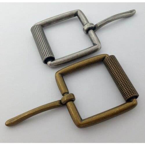 40mm Roller Buckle Pin Belt Buckle Vintage antique style DIY Leather Craft Jeans Accessories for 3.8cm-3.9cm Wide Belt