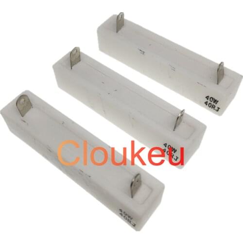 RX27-40W 5% Vertical Cement resistance 0.1R 4.7R 5.1R 8R 10R 40R 60R 68R 75R 100R 160R 1.5K 3.5K 15K ohm