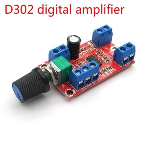 SFT-D302 Digital Power AmplifierS Board Wide Voltage 12V Power Amplifier Module 30Wx2 Small Size High-power Finished Board D302