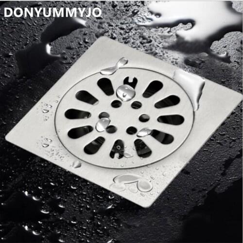 DONYUMMYJO 1pc Stainless Steel Floor Drain Shower Room Bathroom Balcony Sink Mop Pool Floor Drain