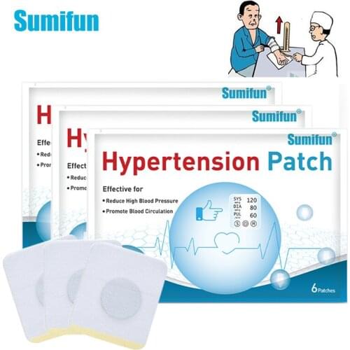 Sumifun 18Pcs Chinese Herbal Balance Lower Blood Pressure Hypertension Patch Reduce Control High Blood Pressure Plaster Health