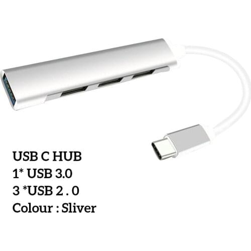 USB C HUB 3.0 Type C 3.1 4 Port Multi Splitter Adapter OTG For Lenovo Xiaomi Macbook Pro 13 15 Air Pro PC Computer Accessories