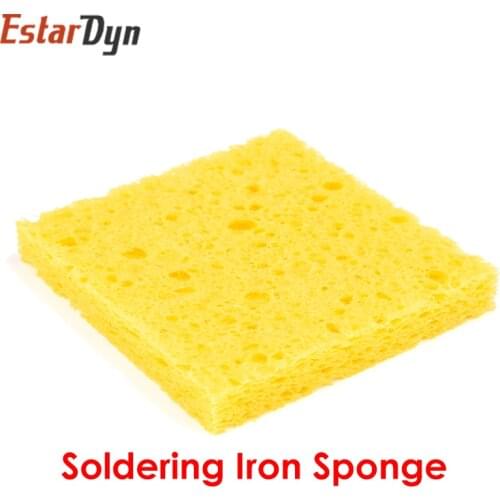 High quality 10Pcs 6CM*6CM High Temperature Resistant Sponge Electric Iron Tip Cleaning Sponge Rectangular 6CM*6CM