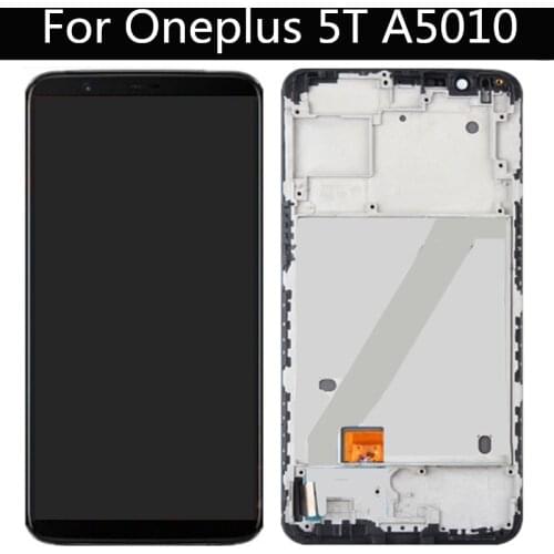TFT LCD For Oneplus 5T A5010 LCD Display and Touch Screen with Frame Digitizer Assembly Replacement For OnePlus 1+5T LCD Screen