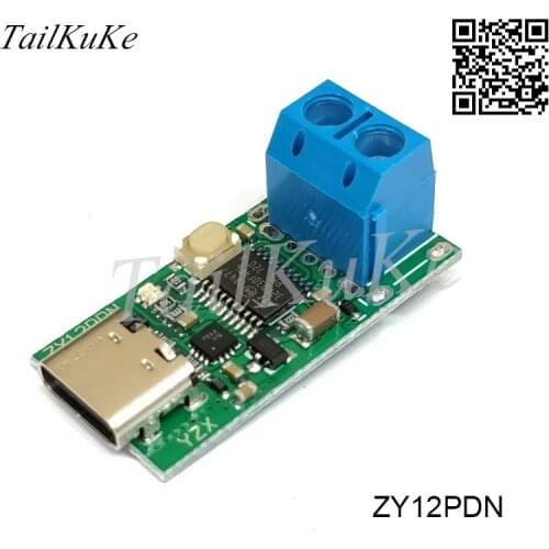 ZY12PDS Type-C USB-C PD2.0 3.0 Turn DC USB Deception Fast Charging Trigger Polling Detector