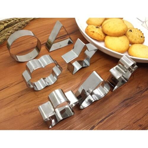 1SET Animal Flower Shape Biscuit Mould Stainless Steel Cake Tool Cookie Mould Fondant Stamps Cutters Specialized PD 005