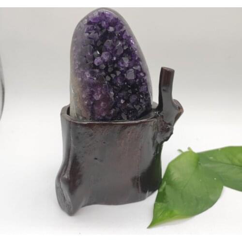 1pcs 800-900g Natural Amethyst geode quartz cluster crystal specimen energy Healing