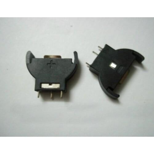 100pcs/lot BS-5 CR2032 Battery Holder, CR2032-5 Button Battery Holder, DIP Vertical Type 3Pins