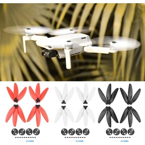 2 Pairs Small Drone Propellers Replacement for DJI Mavic Mini 2/Mini 3-Blades Quick Release Props Drone Accessories