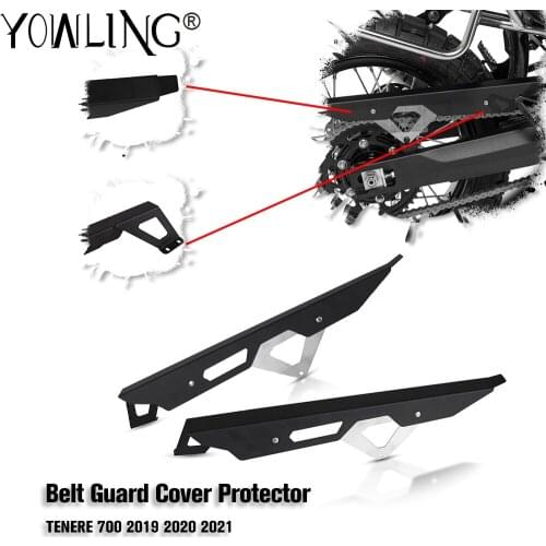 Motorcycle Accessories Aluminum Chain Decorative Guard Cover Protector For Yamaha T7 Tenere 700 Tenere700 Rally 2019 2020 2021