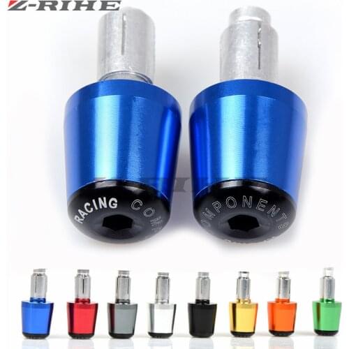 22mm CNC Aluminum Universal Motorcycle Handlebars Grips Ends Bar Ends Handlebars Caps for honda CG125 CB190R 599 CB300F CB500F