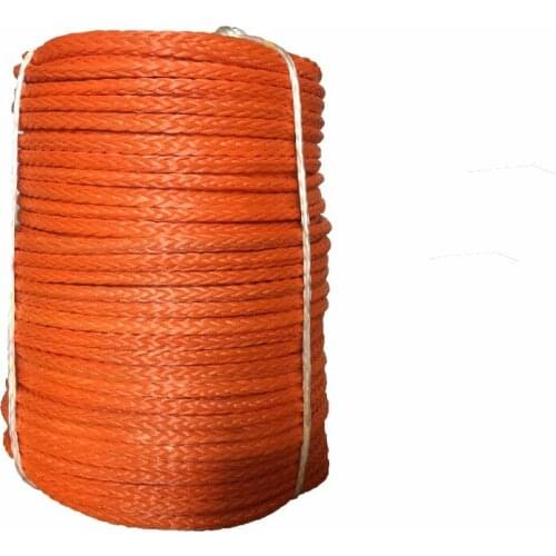 Free shipping 14mm x 200m synthetic winch rope cable line UHMWPE rope sailing rope for ATV UTV 4WD OFFROAD