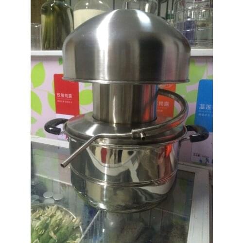 Free shipping High Quality Hydrosols Machine Rose Essential Oil Extractor Home Essential Wine Distiller Boiler Food Grade