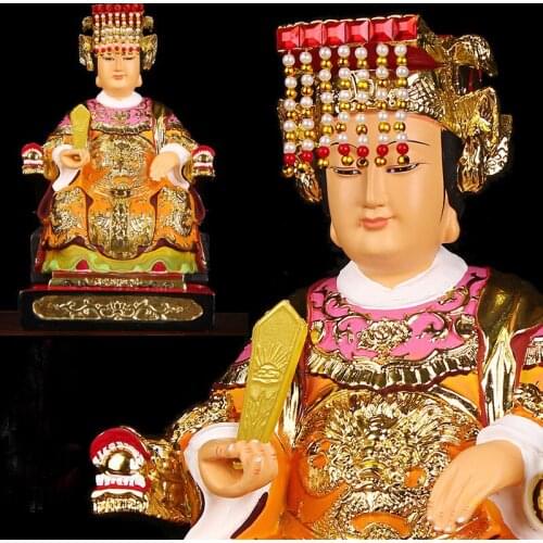 30CM large # home family Safe good luck Effective protection -Southeast Asia Goddess of the Sea Mazu Matsu Decorative Buddha
