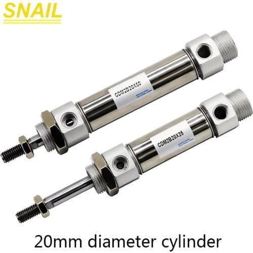 Diameter 20mm,small cylinder with magnetic ring,stroke75 100 125 150 175 200 225 250 mm for mechanical and pneumatic components