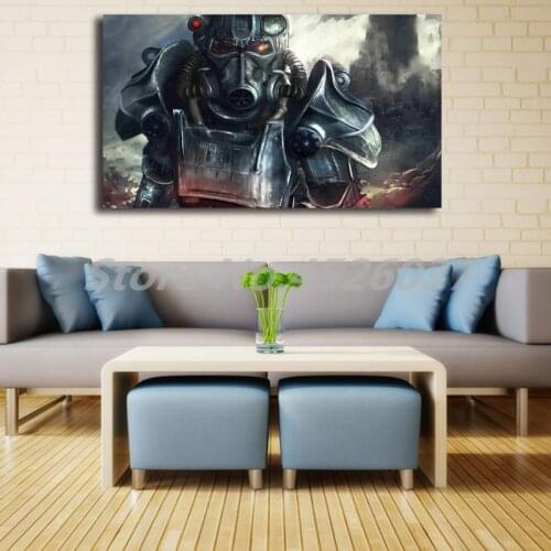 Fallout 76 Power Armor Wall Art Canvas Posters Prints Painting Wall Pictures For Office Living Room Home Decor Tableau Artwork