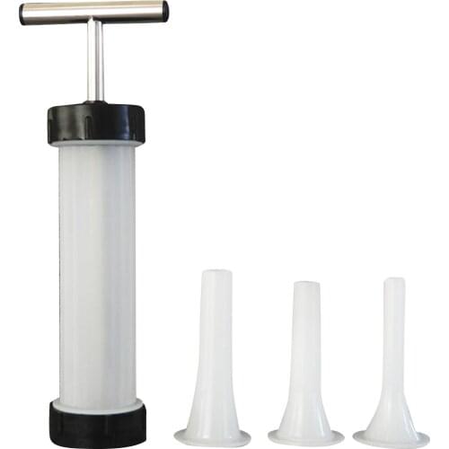 Sausage Stuffer Tool Manual Sausage Maker Sausage Meat Stuffer Filler with 3 Nozzles