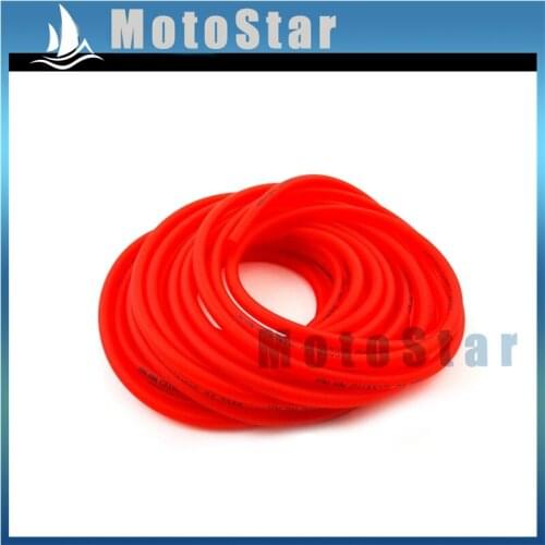 Red Rubber 9.6 Meters 5mm Gas Fuel Hose Line Pipe Tube For Pit Dirt Motor Bike Motorcycle ATV Quad Go Kart Motocross Buugy