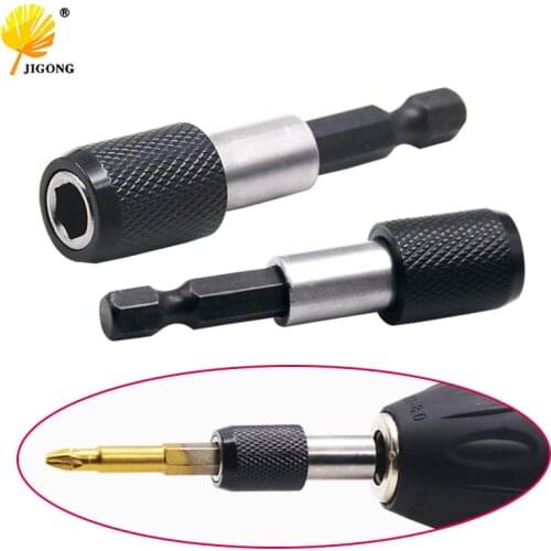 6.35mm 1/4 Hex Shank Quick Release Electric Drill Magnetic Screwdriver Bit Holder 60mm