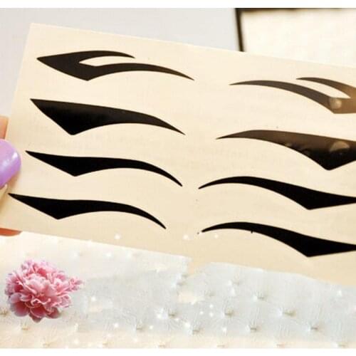 New DIY Women Cat Line Eyeliner Stencils Pro Easy To Make Up Eye Template Shaper Model Eyelid Eyeliner Sticker Eye Makeup Tool