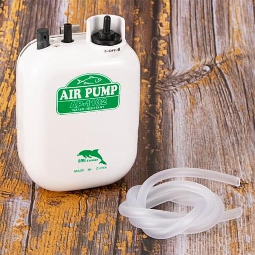 New Water Resistant Big Power Battery Fishing Air Pump Fishing Oxygen Pump Aquarium Air Pump Portable Silent Oxygen Dispenser